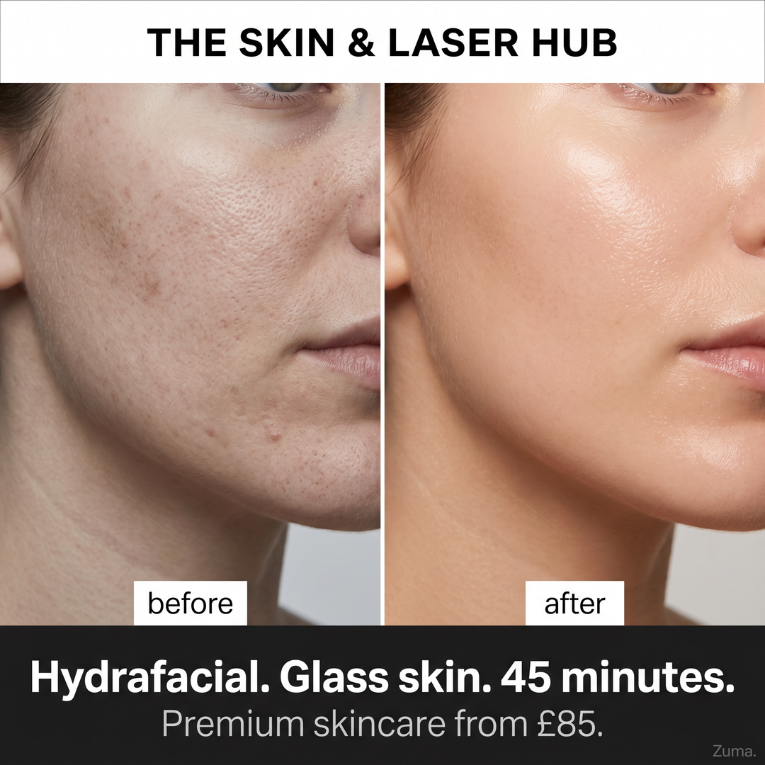 The Skin & Laser Hub Hydrafacial ad creative
